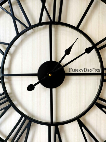 Funkytradition Minimal Design Metal Wall Clock Watch Décor For Home Office Decor And Gifts 62 Cm