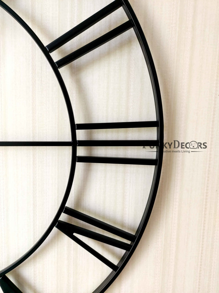 FunkyDecors Minimal Design Metal Wall Clock Watch Décor For Home Office Decor And Gifts 72 Cm