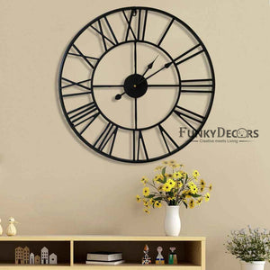 Funkytradition Minimal Design Metal Wall Clock Watch Décor For Home Office Decor And Gifts Clocks