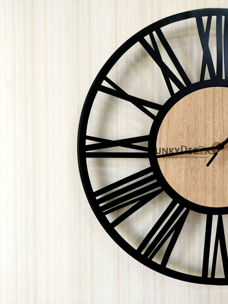 FunkyDecors Minimal Metal Wall Clock Watch Decor For Home Office And Gifts Clocks