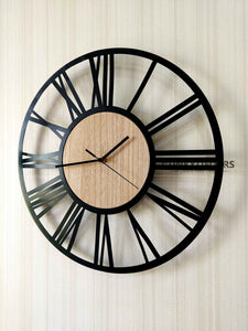 Funkytradition Minimal Metal Wall Clock Watch Decor For Home Office And Gifts Clocks