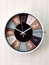 Load image into Gallery viewer, Funkytradition Minimal Multicolor Round Wall Clock Watch Decor For Home Office And Gifts 32 Cm Tall
