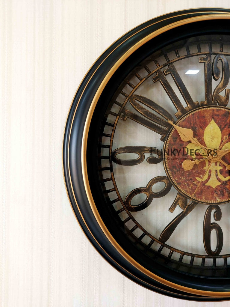 FunkyDecors Minimal Wall Clock Watch Decor For Home Office And Gifts 30 Cm Tall Clocks