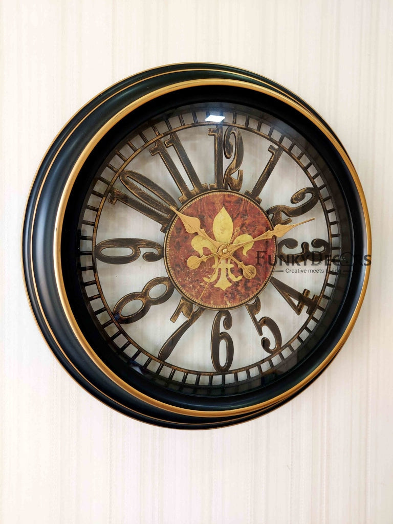 FunkyDecors Minimal Wall Clock Watch Decor For Home Office And Gifts 30 Cm Tall Clocks