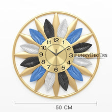 Load image into Gallery viewer, Funkytradition Modern Minimalist Creative Simple Flower Shape Metal Wall Clock Watch Decor For Home

