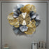 FunkyDecors Modern Minimalist Creative Simple Leaf Shape Metal Wall Clock Watch Decor For Home