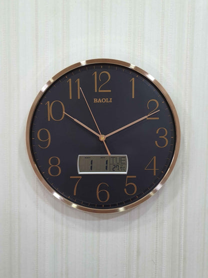 Funkytradition Multicolor Analogue With Digital Date And Time Wall Clock Watch Decor For Home Office