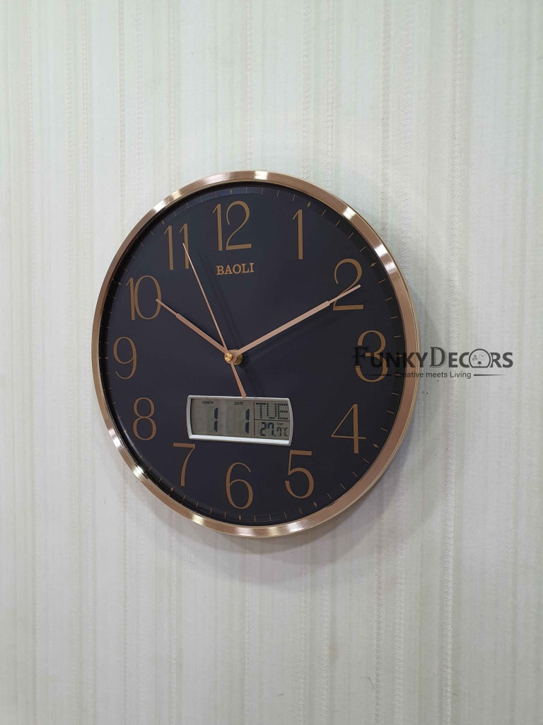 Funkytradition Multicolor Analogue With Digital Date And Time Wall Clock Watch Decor For Home Office
