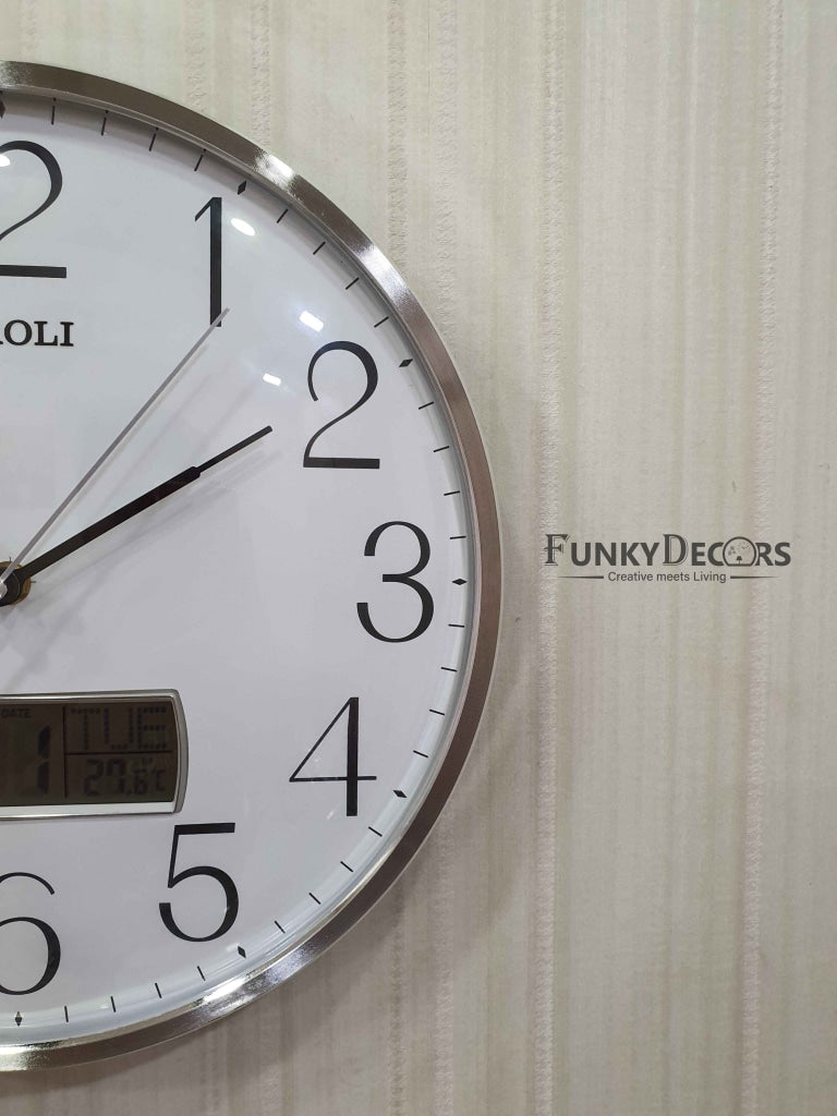 Funkytradition Multicolor Analogue With Digital Date And Time Wall Clock Watch Decor For Home Office