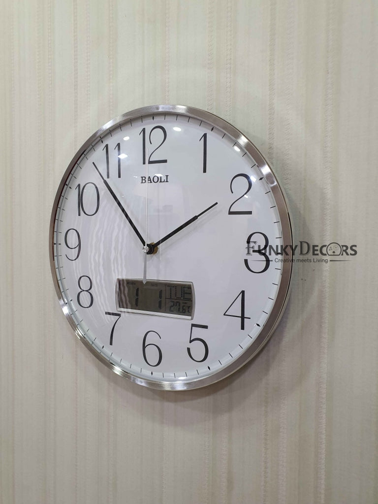 Funkytradition Multicolor Analogue With Digital Date And Time Wall Clock Watch Decor For Home Office