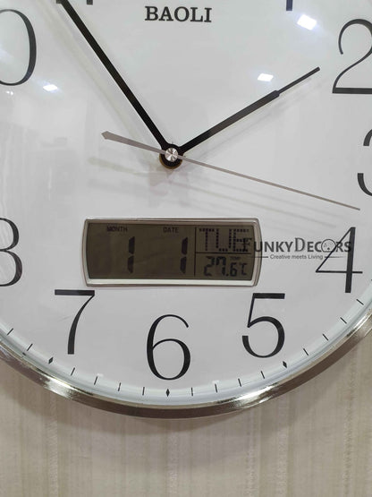 Funkytradition Multicolor Analogue With Digital Date And Time Wall Clock Watch Decor For Home Office