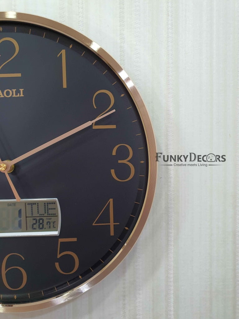 Funkytradition Multicolor Analogue With Digital Date And Time Wall Clock Watch Decor For Home Office