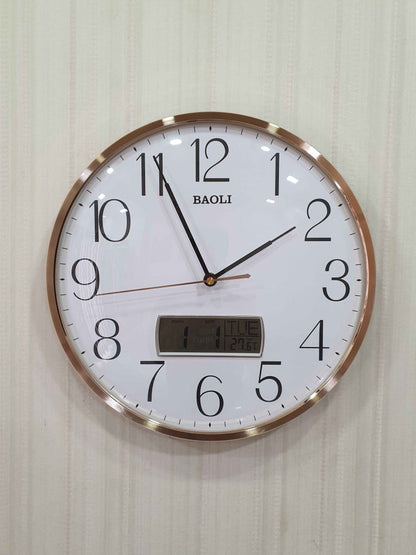 Funkytradition Multicolor Analogue With Digital Date And Time Wall Clock Watch Decor For Home Office