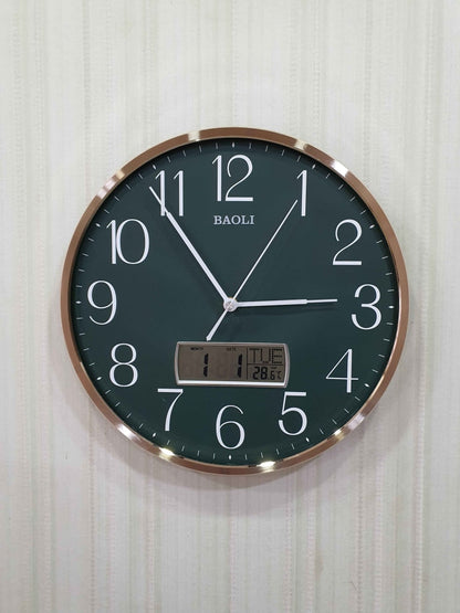 Funkytradition Multicolor Analogue With Digital Date And Time Wall Clock Watch Decor For Home Office