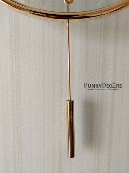 Funkytradition Multicolor Minimal Transparent Reindeer Pendulum Wall Clock Watch Decor For Home