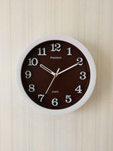 Load image into Gallery viewer, Funkytradition Multicolor Minimal Wall Clock Watch Decor For Home Office And Gifts Brown Clocks
