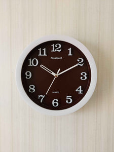 Funkytradition Multicolor Minimal Wall Clock Watch Decor For Home Office And Gifts Brown Clocks