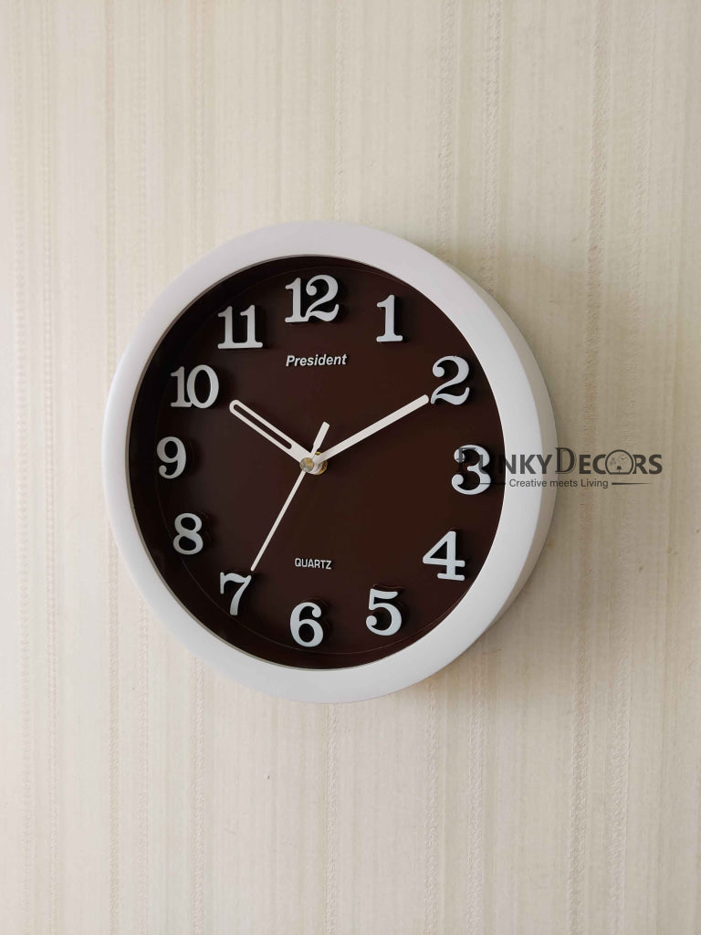 Funkytradition Multicolor Minimal Wall Clock Watch Decor For Home Office And Gifts Clocks