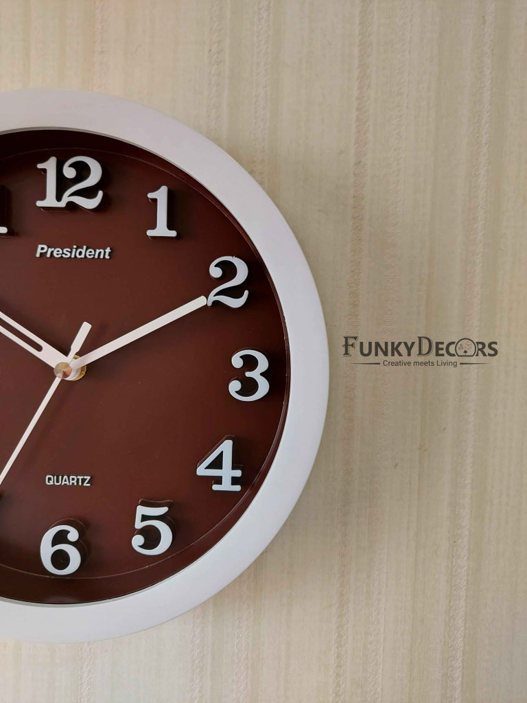 Funkytradition Multicolor Minimal Wall Clock Watch Decor For Home Office And Gifts Clocks