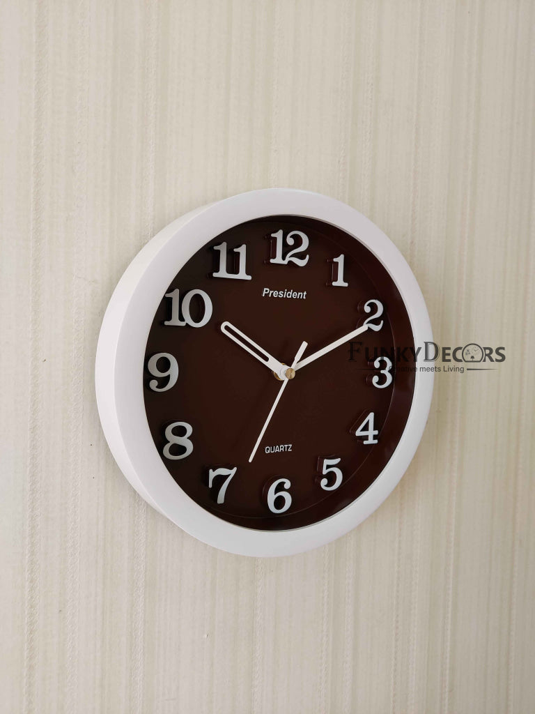 Funkytradition Multicolor Minimal Wall Clock Watch Decor For Home Office And Gifts Clocks