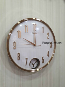 Funkytradition Multicolor Reindeer Pendulum Wall Clock Watch Decor For Home Office And Gifts 35 Cm