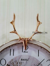 Load image into Gallery viewer, Funkytradition Multicolor Reindeer Wall Clock Watch Decor For Home Office And Gifts 35 Cm Tall
