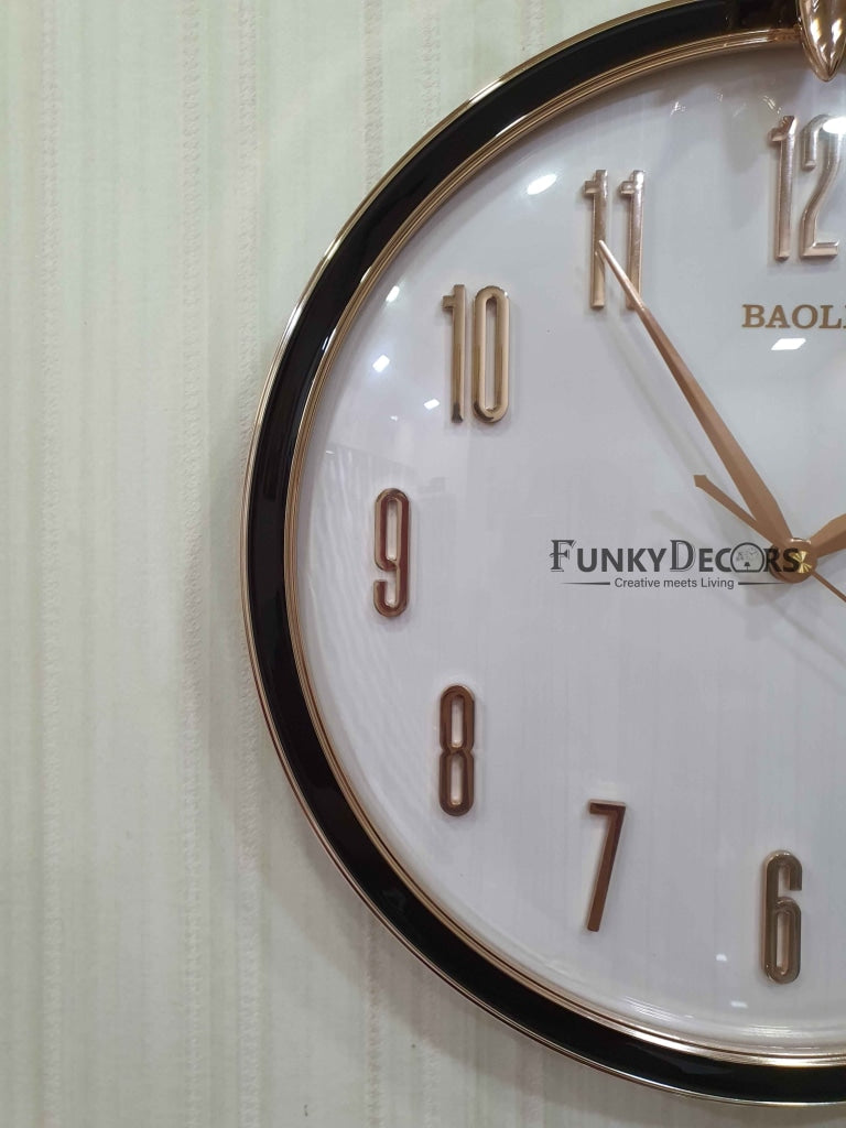 Funkytradition Multicolor Reindeer Wall Clock Watch Decor For Home Office And Gifts 45 Cm Tall