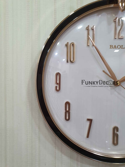 Funkytradition Multicolor Reindeer Wall Clock Watch Decor For Home Office And Gifts 45 Cm Tall