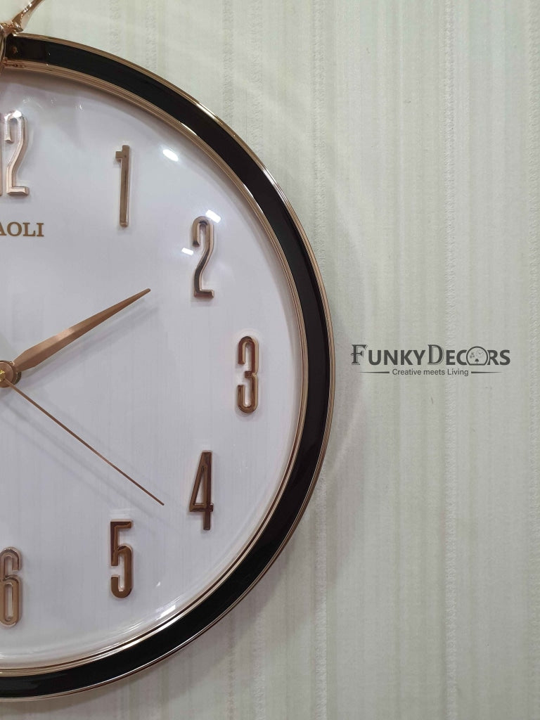 Funkytradition Multicolor Reindeer Wall Clock Watch Decor For Home Office And Gifts 45 Cm Tall