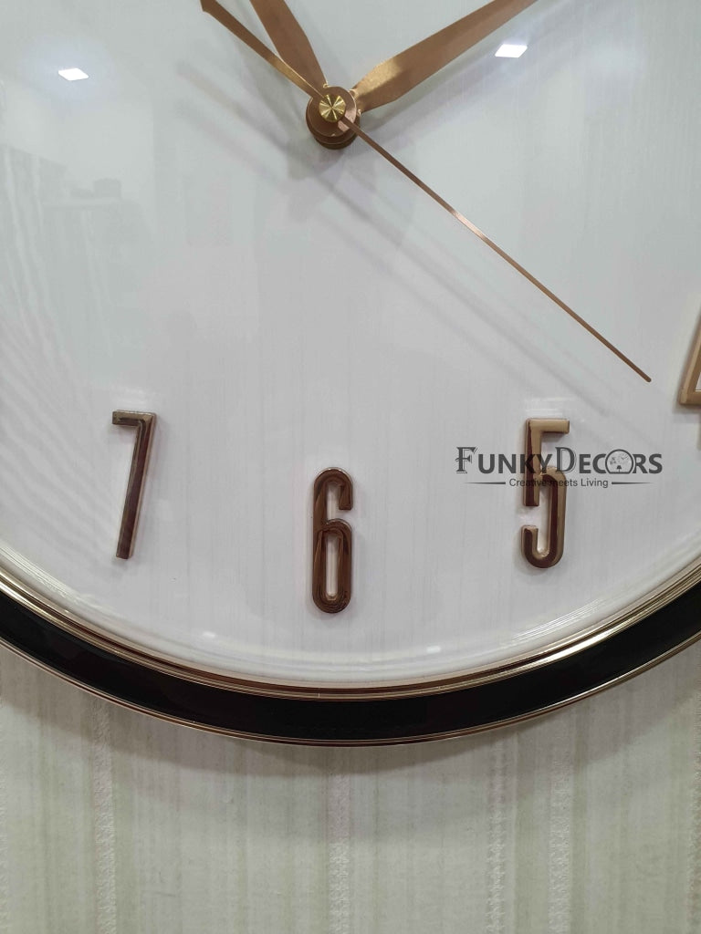 Funkytradition Multicolor Reindeer Wall Clock Watch Decor For Home Office And Gifts 45 Cm Tall