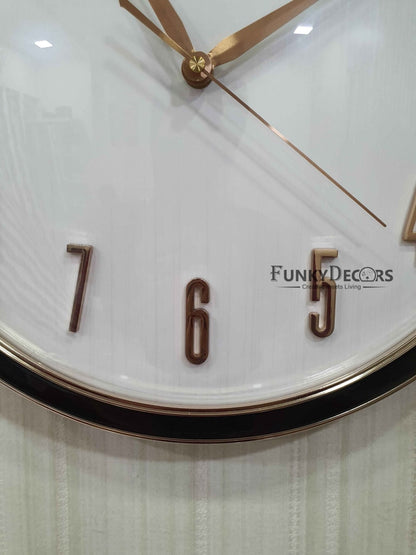Funkytradition Multicolor Reindeer Wall Clock Watch Decor For Home Office And Gifts 45 Cm Tall