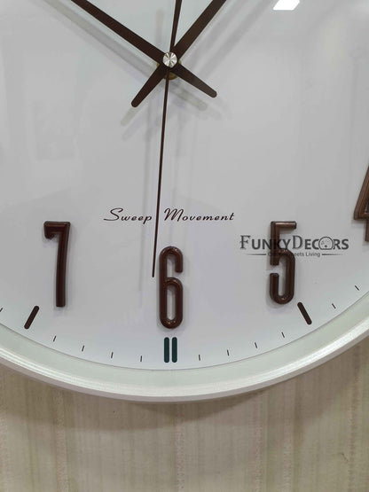 Funkytradition Multicolor Reindeer Wall Clock Watch Decor For Home Office And Gifts 50 Cm Tall