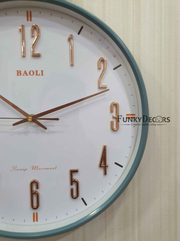 Funkytradition Multicolor Reindeer Wall Clock Watch Decor For Home Office And Gifts 50 Cm Tall