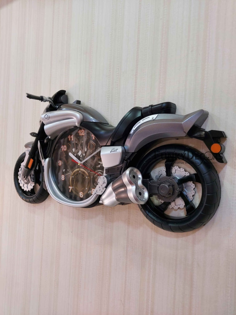 FunkyDecors Multicolored Attractive Motorcycle Bike Kids Room Wall Clock Clocks