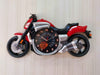 Funkytradition Multicolored Attractive Motorcycle Bike Kids Room Wall Clock Red Clocks