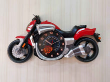 Load image into Gallery viewer, Funkytradition Multicolored Attractive Motorcycle Bike Kids Room Wall Clock Red Clocks
