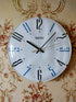 FunkyDecors Rimless Minimal Glass Wall Clock Watch Decor For Home Office And Gifts 33 Cm Tall