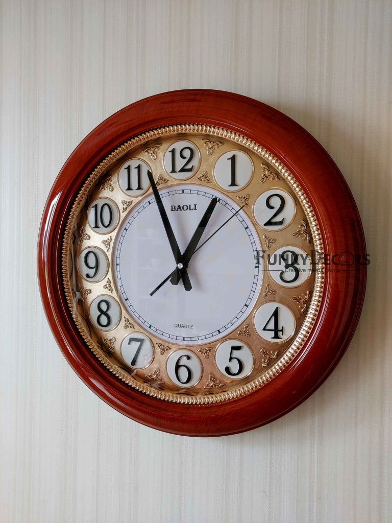 FunkyDecors Round Designer Wall Clock Watch Decor For Home Office And Gifts 50 Cm Tall Clocks