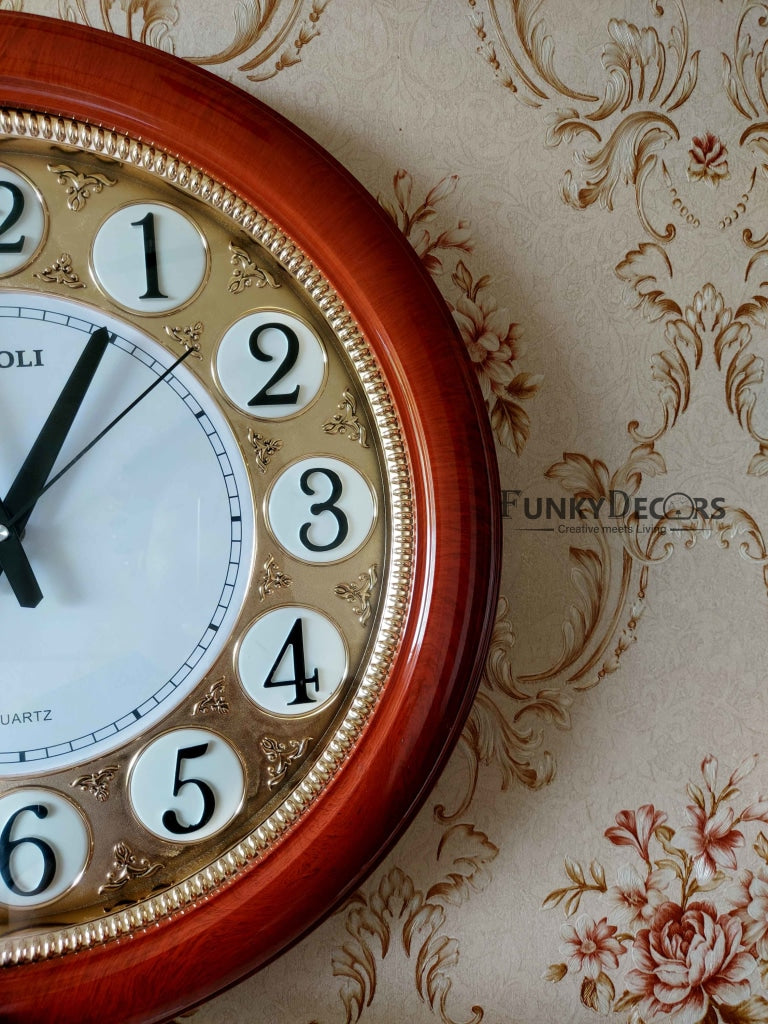 FunkyDecors Round Designer Wall Clock Watch Decor For Home Office And Gifts 50 Cm Tall Clocks