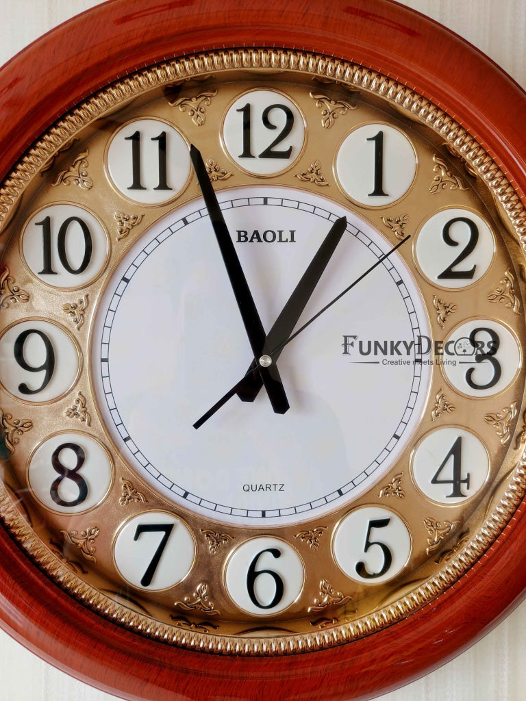 FunkyDecors Round Designer Wall Clock Watch Decor For Home Office And Gifts 50 Cm Tall Clocks