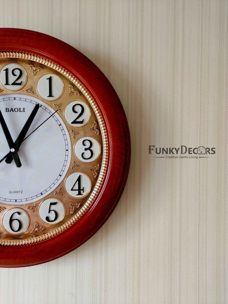 FunkyDecors Round Designer Wall Clock Watch Decor For Home Office And Gifts 50 Cm Tall Clocks