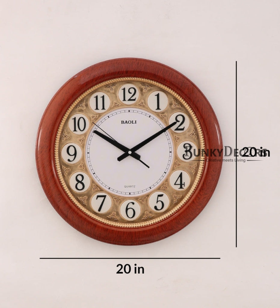 FunkyDecors Round Designer Wall Clock Watch Decor For Home Office And Gifts 50 Cm Tall Clocks