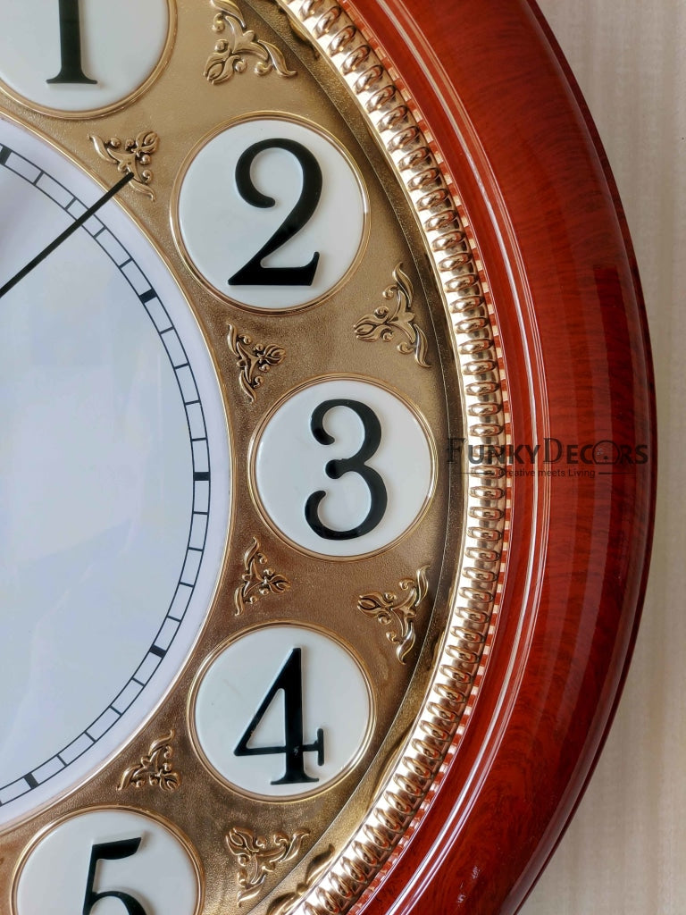 FunkyDecors Round Designer Wall Clock Watch Decor For Home Office And Gifts 50 Cm Tall Clocks