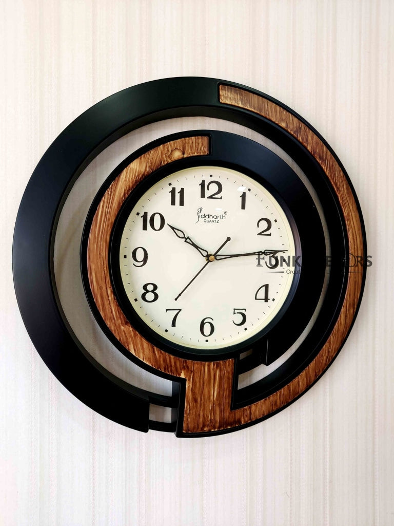 FunkyDecors Round Elegant Design Wall Clock Watch Decor For Home Office And Gifts 47 Cm Tall