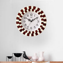 Load image into Gallery viewer, Funkytradition Round Wooden Texture Wall Clock Watch Decor For Home Office And Gifts 40 Cm Tall
