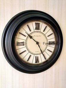 Funkytradition Royal Designer Big Font Roman Wall Clock Watch Decor For Home Office And Gifts 40 Cm