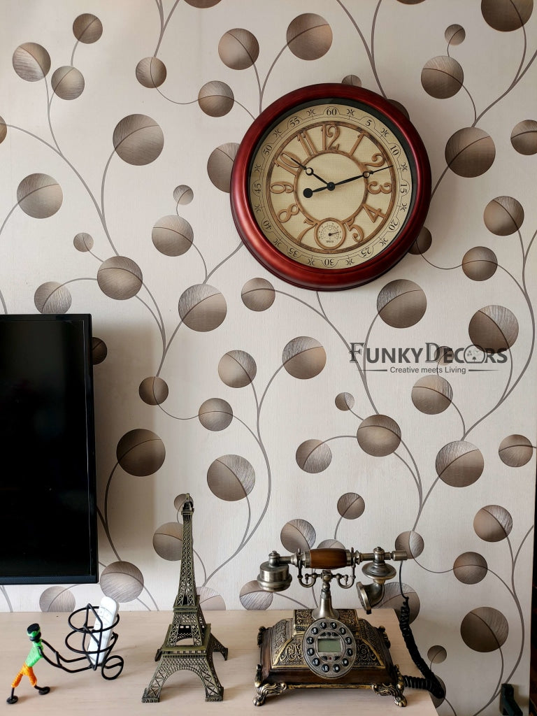 Funkytradition Royal Designer Big Font Wall Clock Watch Decor For Home Office And Gifts 40 Cm Tall