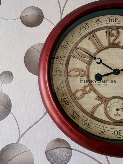 Funkytradition Royal Designer Big Font Wall Clock Watch Decor For Home Office And Gifts 40 Cm Tall