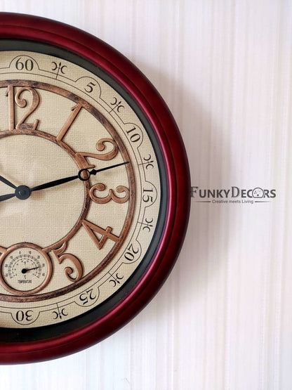 Funkytradition Royal Designer Big Font Wall Clock Watch Decor For Home Office And Gifts 40 Cm Tall