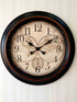 FunkyDecors Royal Designer Big Font World Map Wall Clock Watch Decor For Home Office And Gifts 50